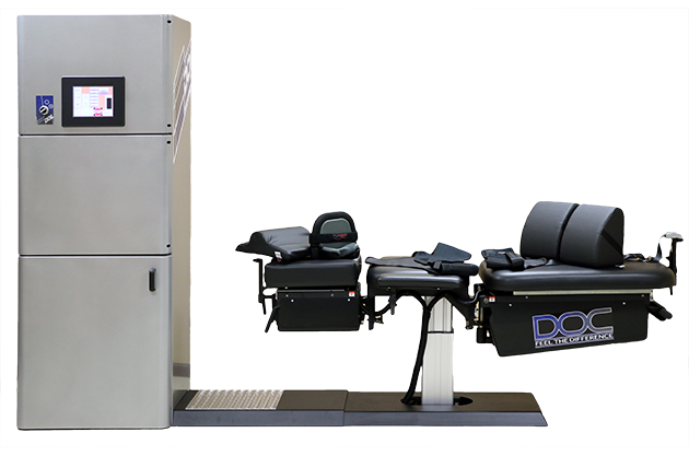 Features of the DOC Pro Cervical/Lumbar Spinal Decompression Table